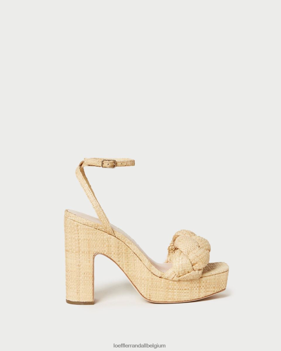 chaussures Loeffler Randall talon plateforme fae naturel femmes 04V42L21