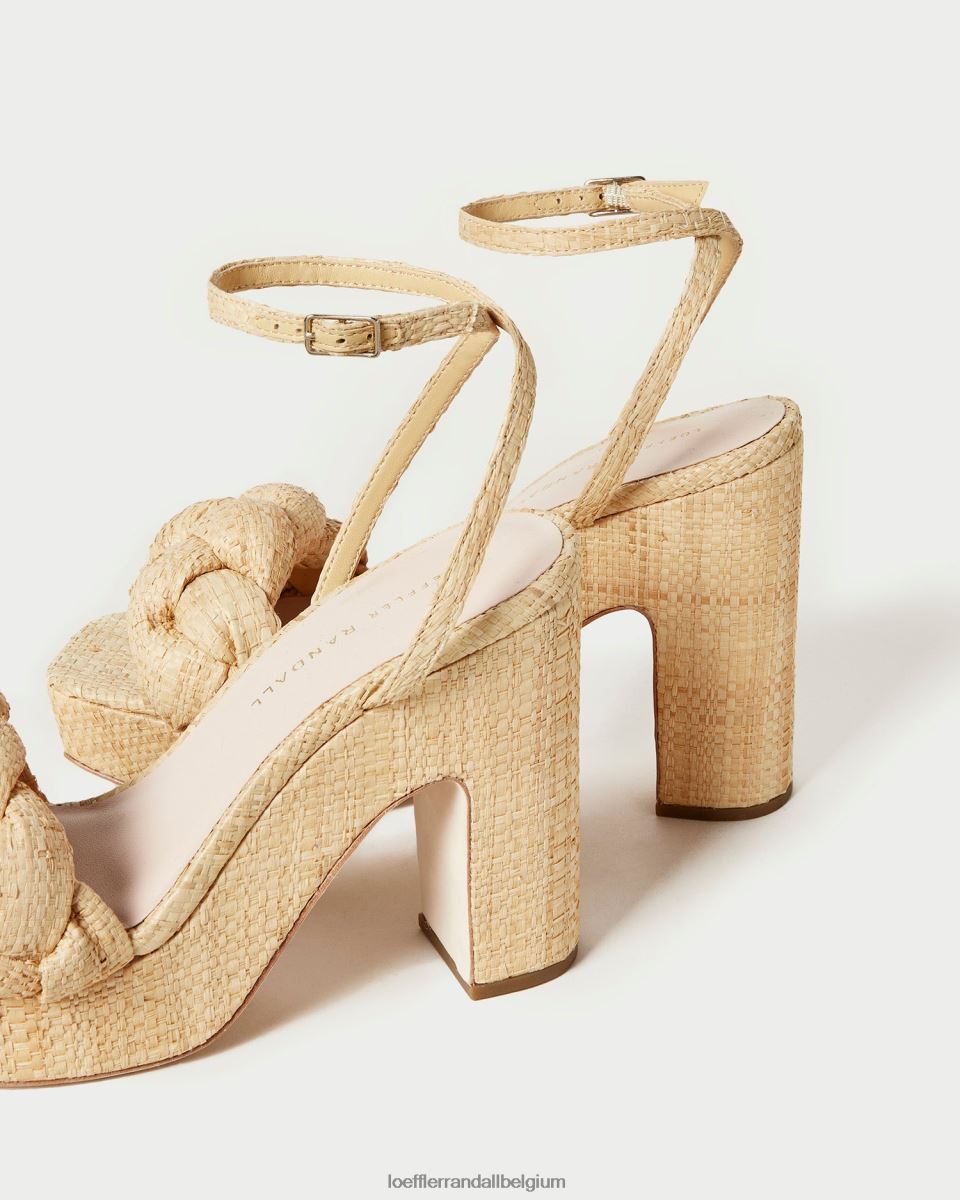 chaussures Loeffler Randall talon plateforme fae naturel femmes 04V42L21