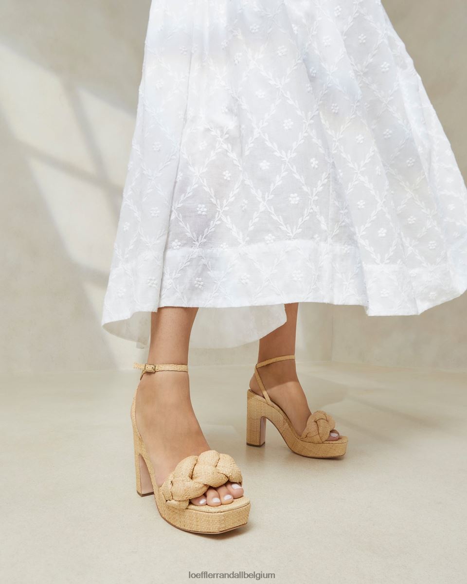 chaussures Loeffler Randall talon plateforme fae naturel femmes 04V42L21
