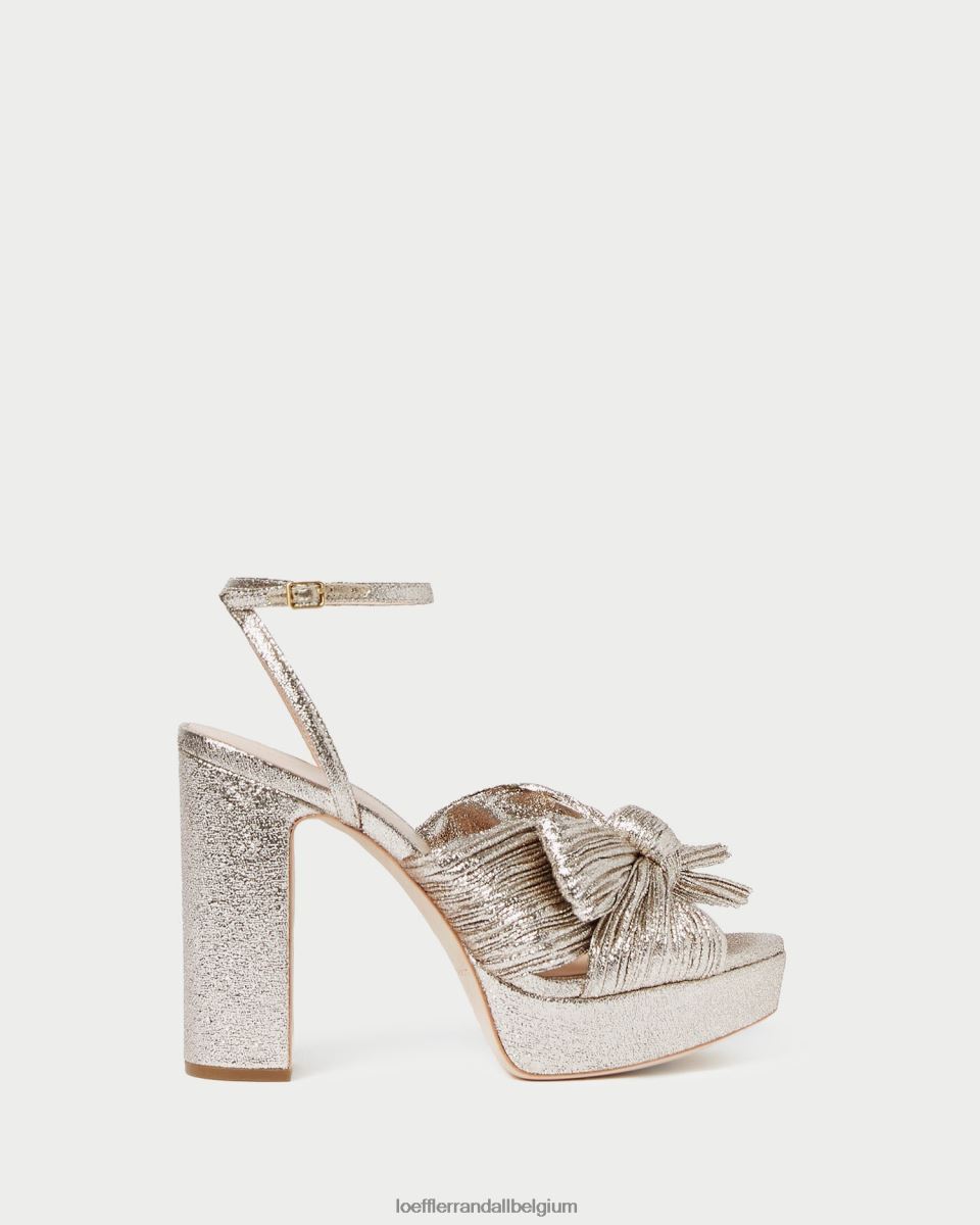 chaussures Loeffler Randall talon à plateforme natalia Champagne femmes 04V42L68