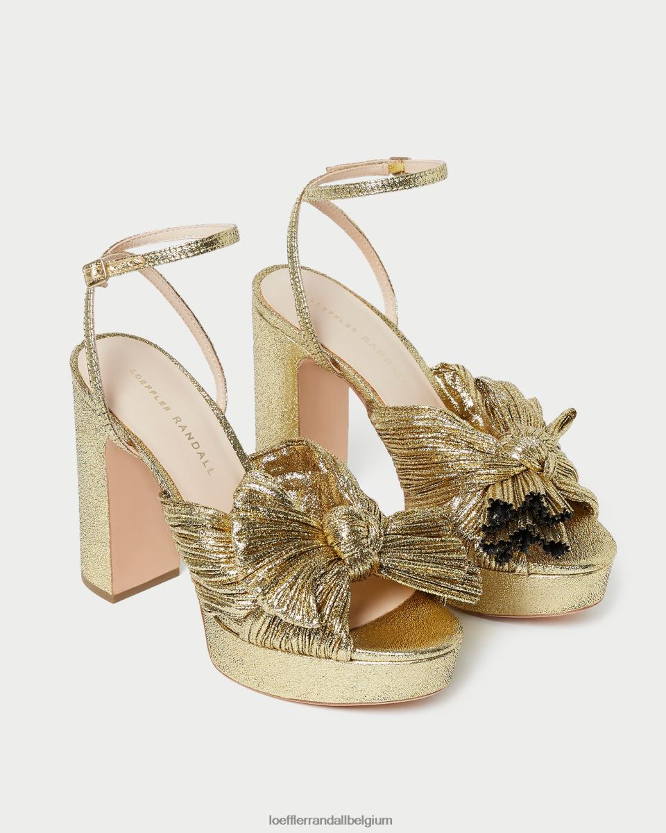 chaussures Loeffler Randall talon à plateforme natalia oro femmes 04V42L89