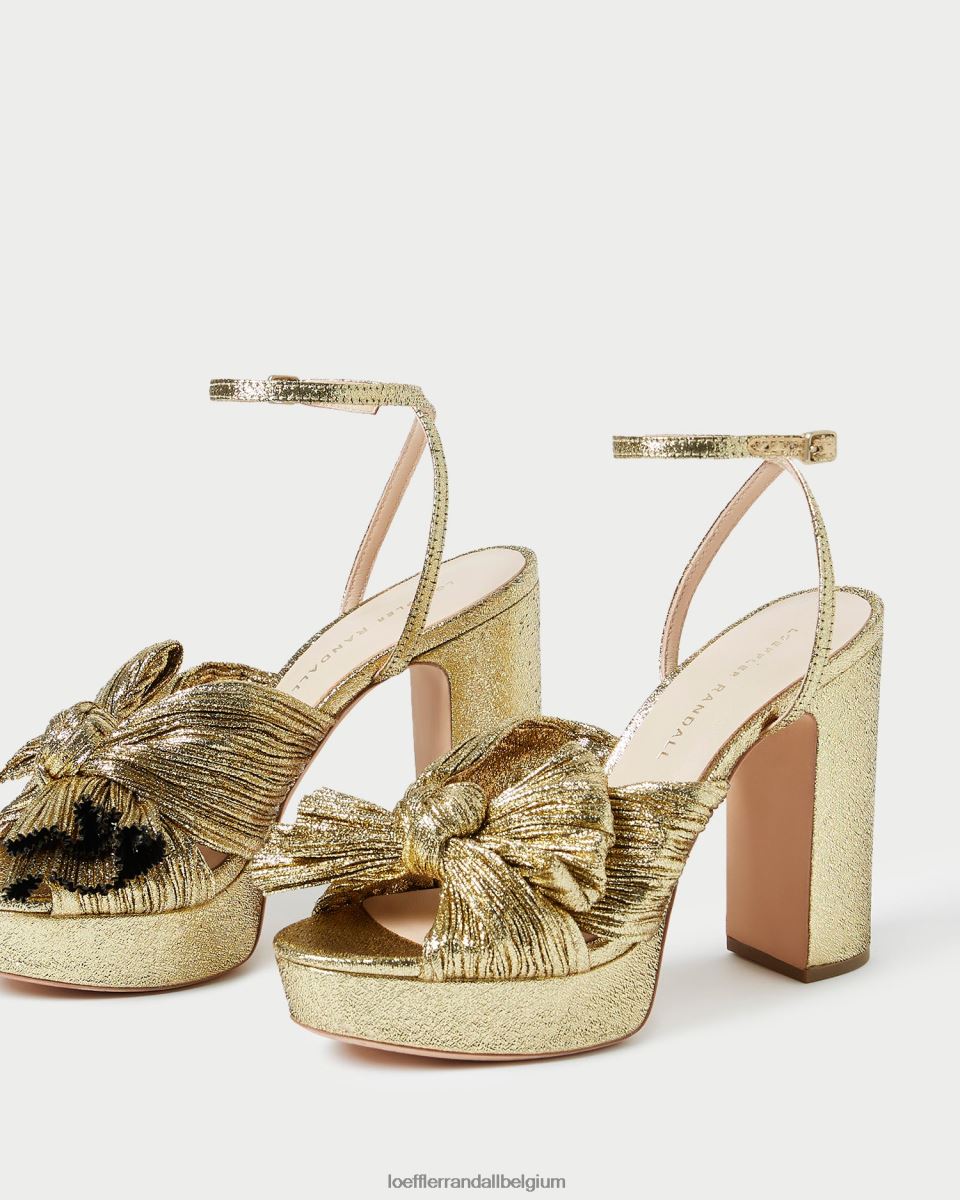 chaussures Loeffler Randall talon à plateforme natalia oro femmes 04V42L89