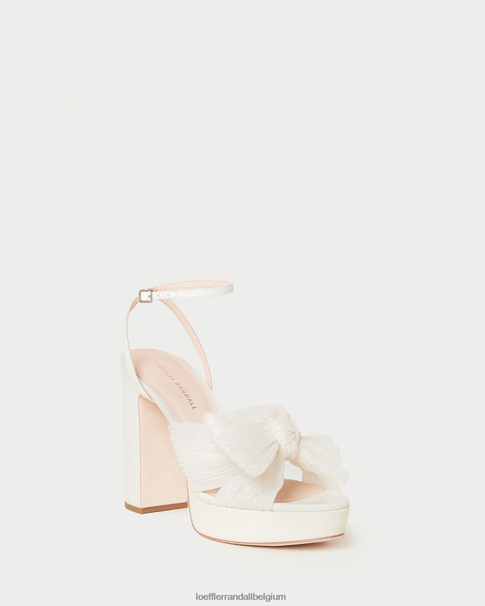 chaussures Loeffler Randall talon à plateforme natalia perle femmes 04V42L14