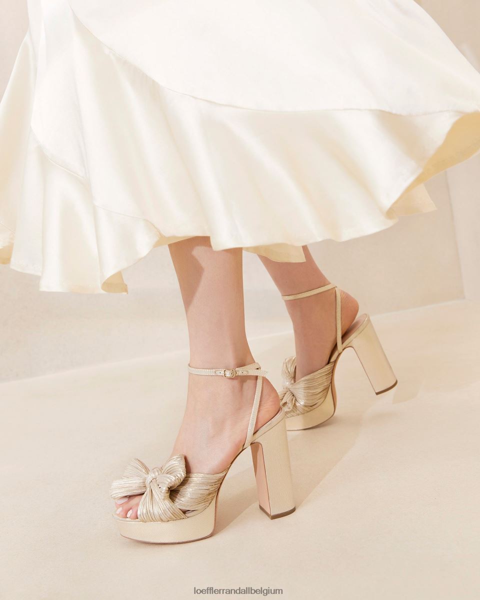 chaussures Loeffler Randall talon à plateforme natalia platine femmes 04V42L16