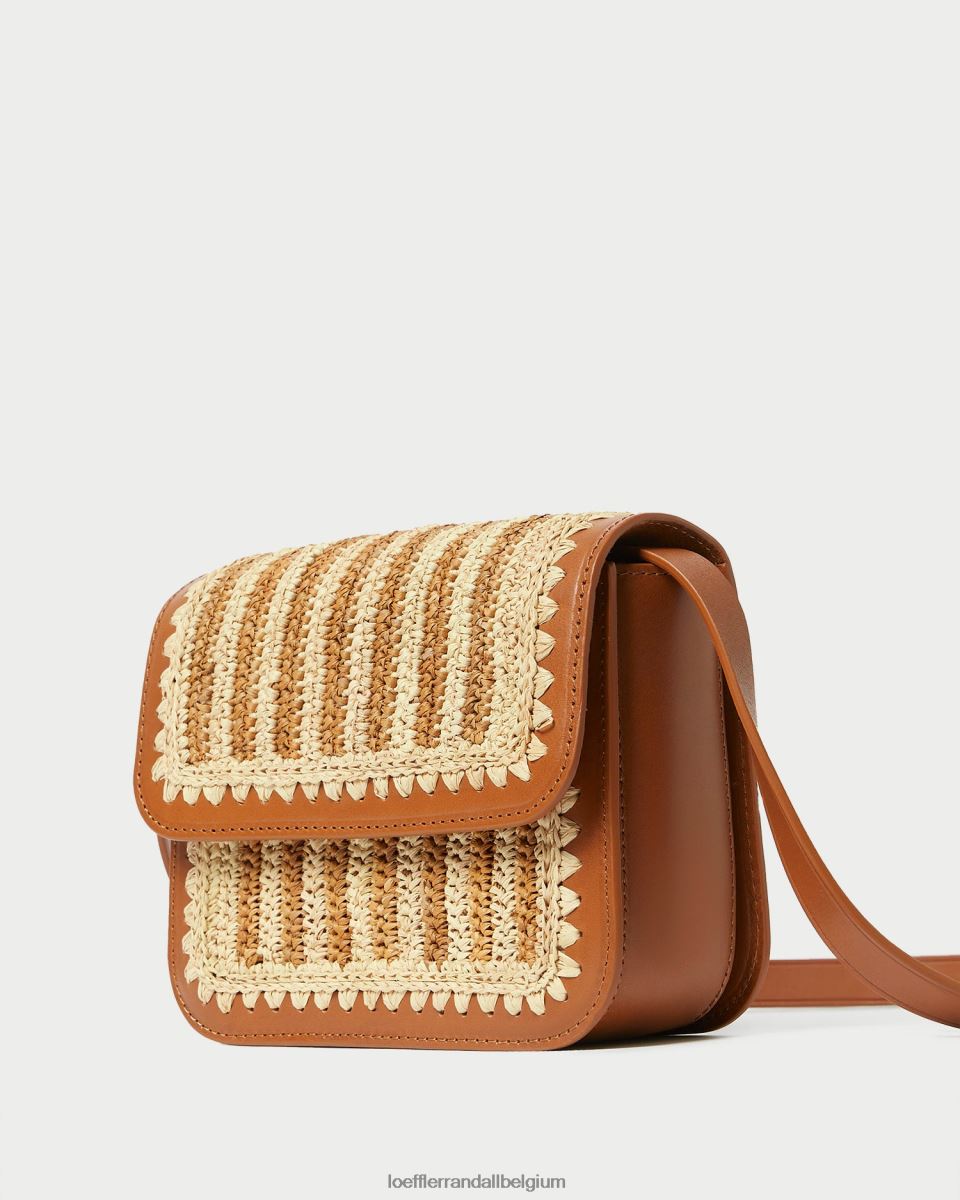 Sacs Loeffler Randall sac à bandoulière au crochet Kenton naturel/marron/cognac femmes 04V42L328