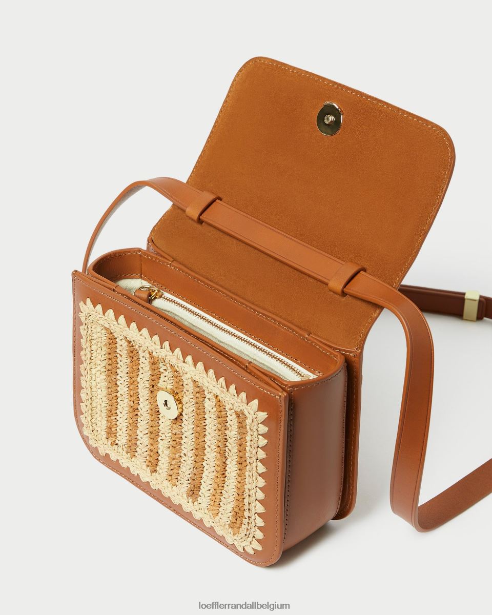 Sacs Loeffler Randall sac à bandoulière au crochet Kenton naturel/marron/cognac femmes 04V42L328