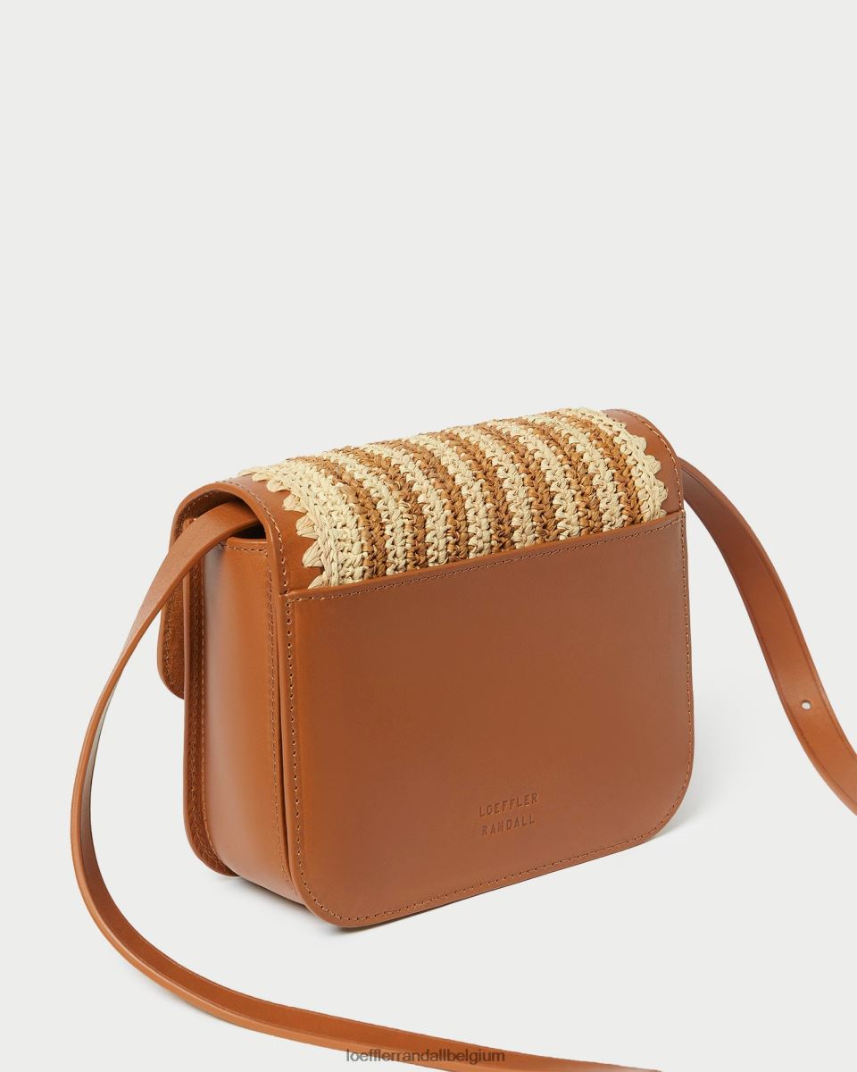 Sacs Loeffler Randall sac à bandoulière au crochet Kenton naturel/marron/cognac femmes 04V42L328