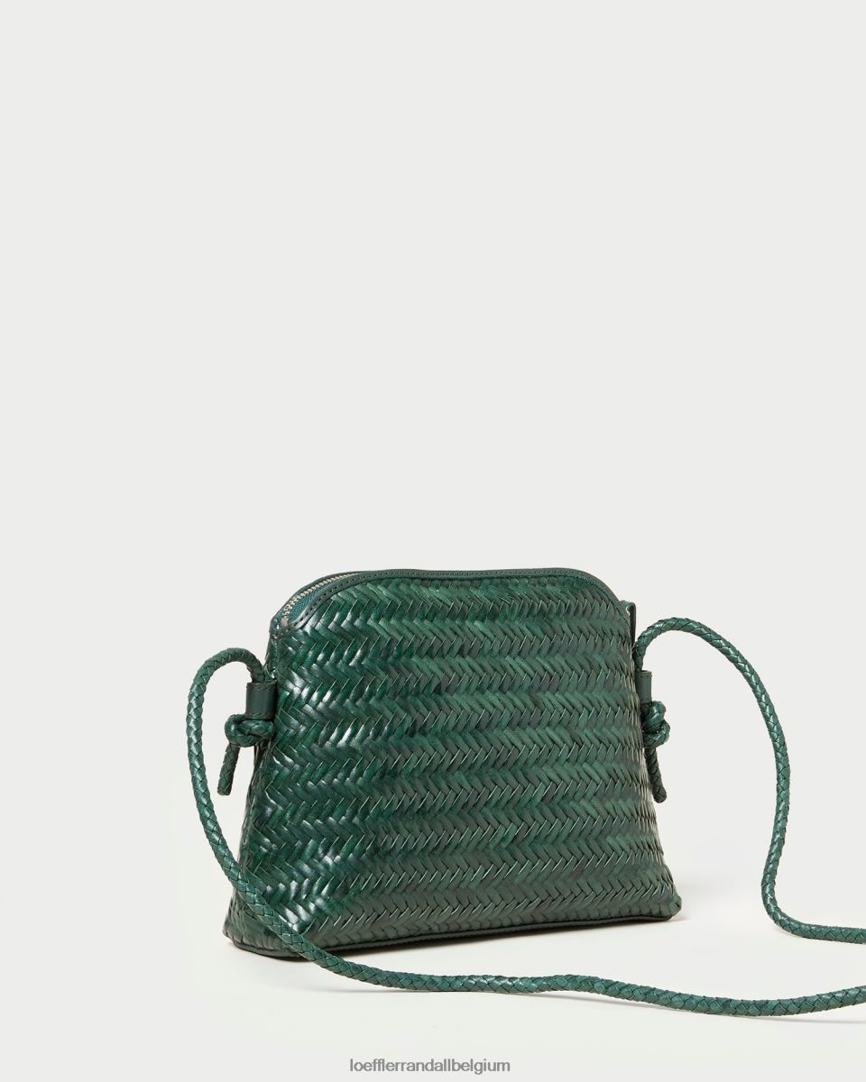 Sacs Loeffler Randall sac à bandoulière tissé Mallory forêt femmes 04V42L326