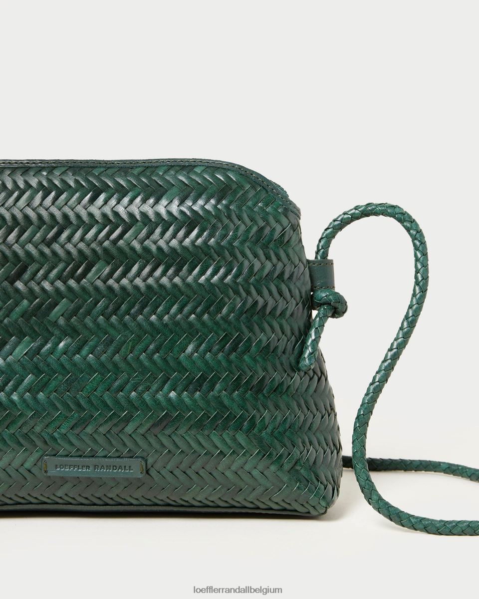Sacs Loeffler Randall sac à bandoulière tissé Mallory forêt femmes 04V42L326