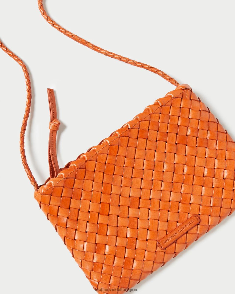 Sacs Loeffler Randall sac à bandoulière tissé marison Tangerine femmes 04V42L329