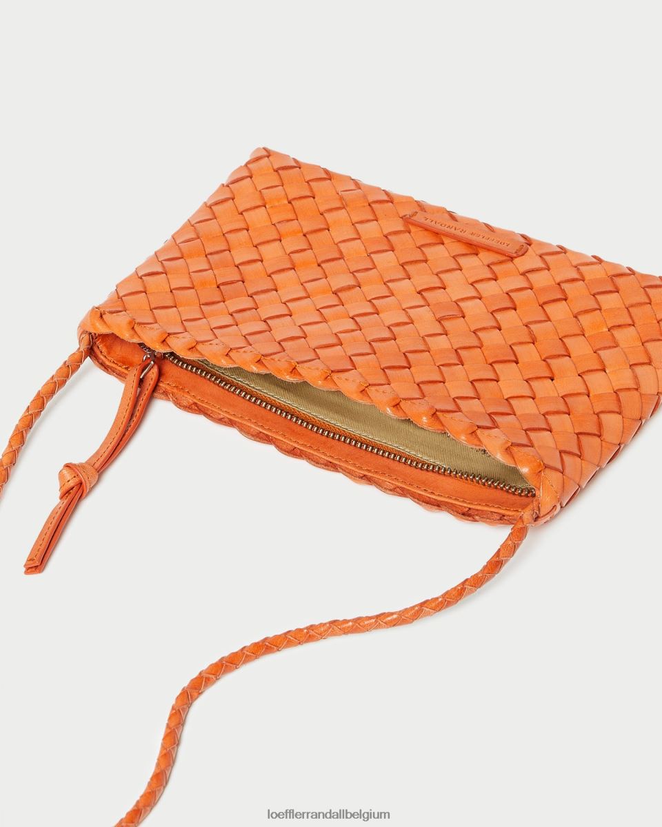 Sacs Loeffler Randall sac à bandoulière tissé marison Tangerine femmes 04V42L329