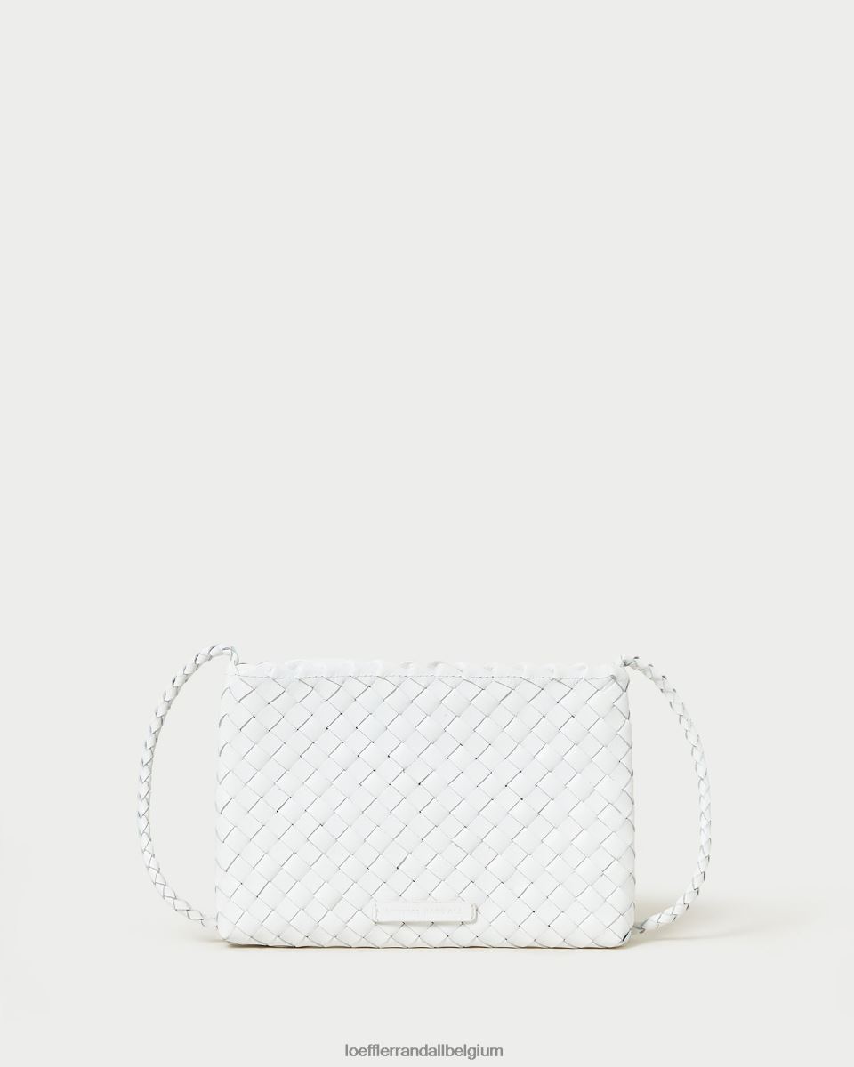 Sacs Loeffler Randall sac à bandoulière tissé marison blanc femmes 04V42L330