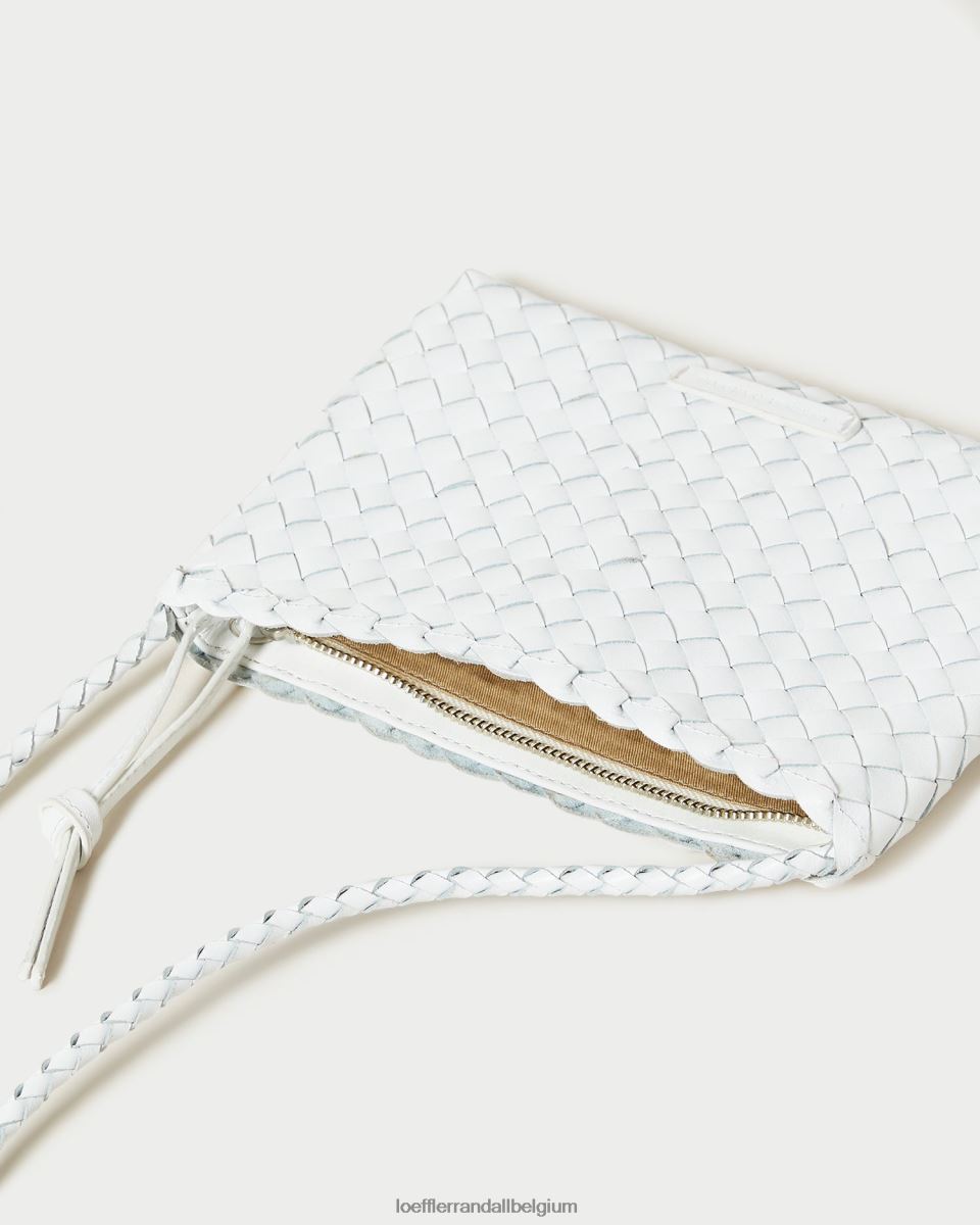 Sacs Loeffler Randall sac à bandoulière tissé marison blanc femmes 04V42L330