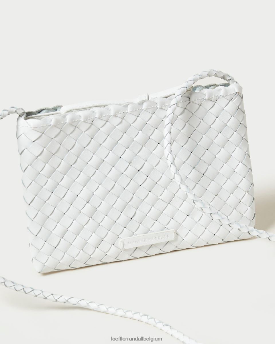 Sacs Loeffler Randall sac à bandoulière tissé marison blanc femmes 04V42L330