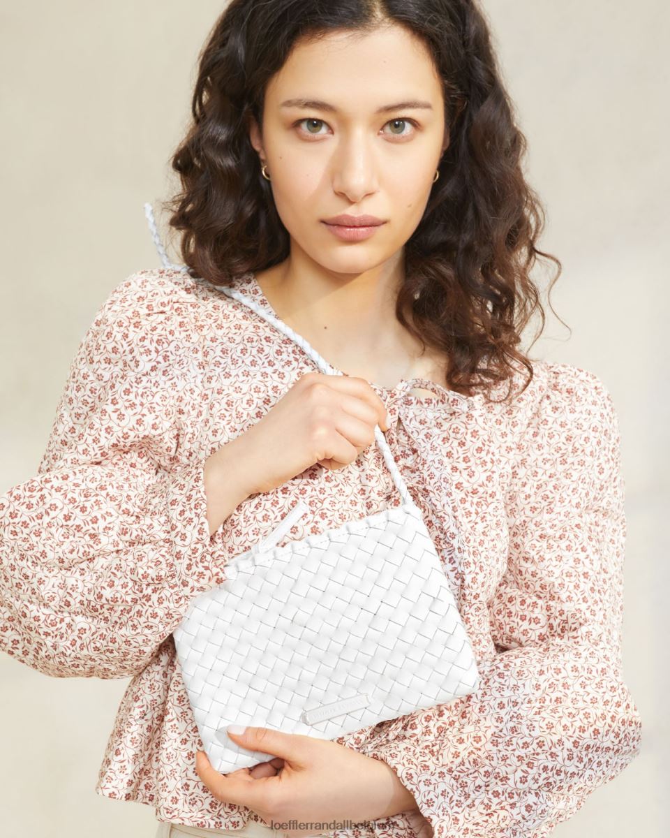 Sacs Loeffler Randall sac à bandoulière tissé marison blanc femmes 04V42L330