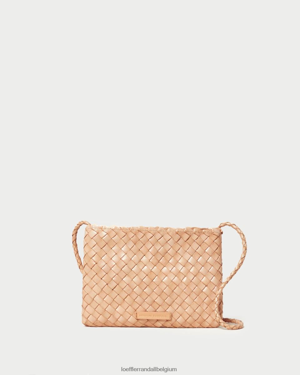 Sacs Loeffler Randall sac à bandoulière tissé marison sable du désert femmes 04V42L325