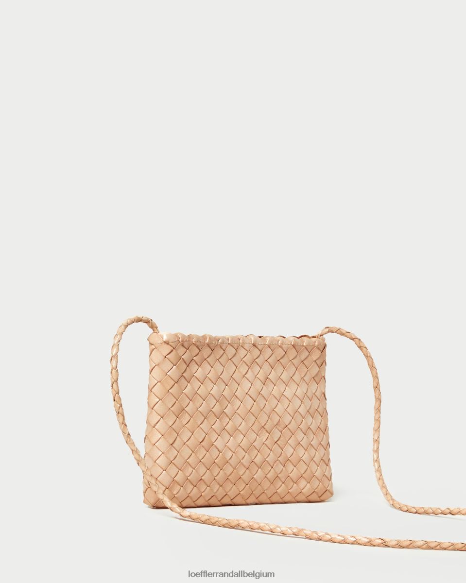 Sacs Loeffler Randall sac à bandoulière tissé marison sable du désert femmes 04V42L325