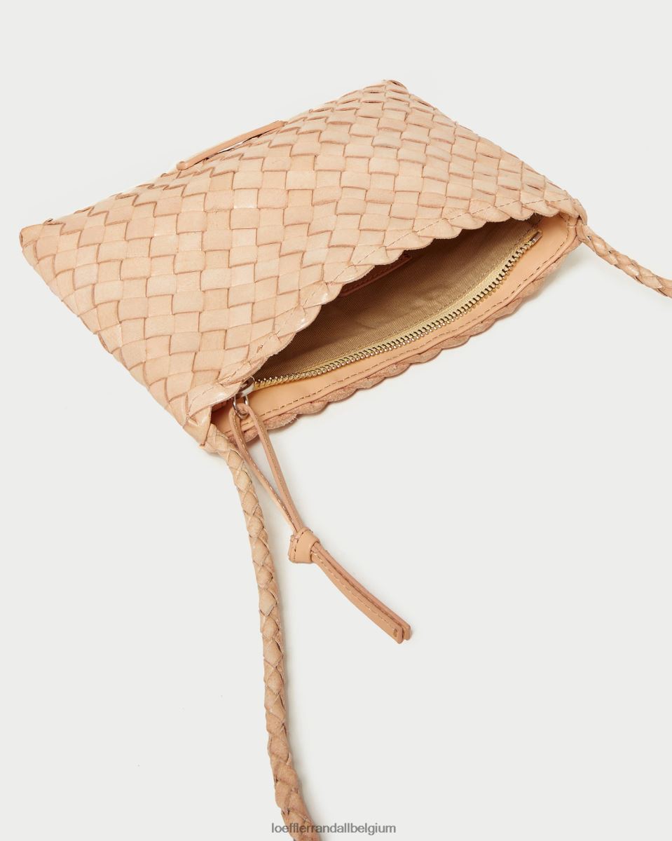 Sacs Loeffler Randall sac à bandoulière tissé marison sable du désert femmes 04V42L325