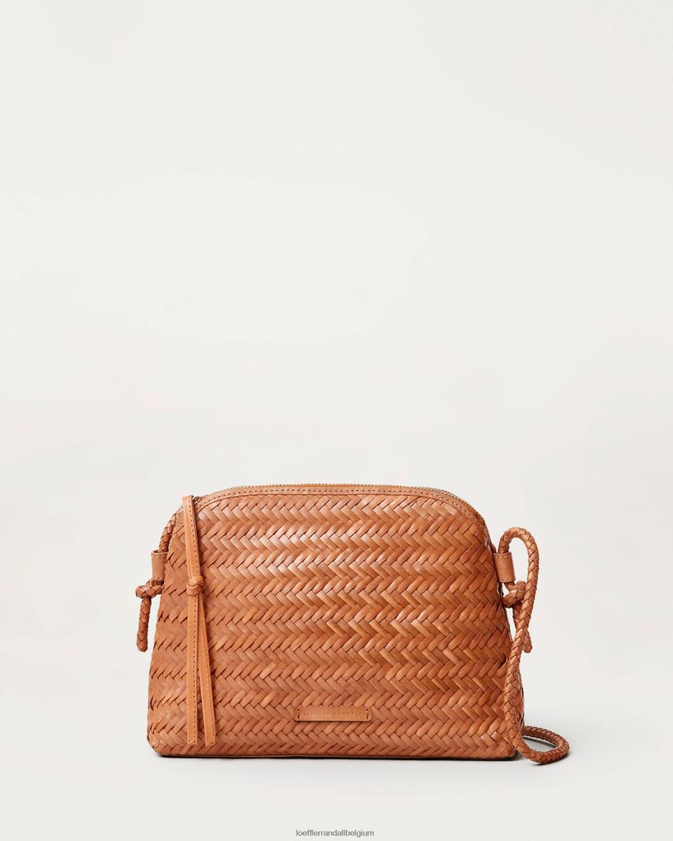 Sacs Loeffler Randall sac à bandoulière tressé marron Mallory Charpente femmes 04V42L324