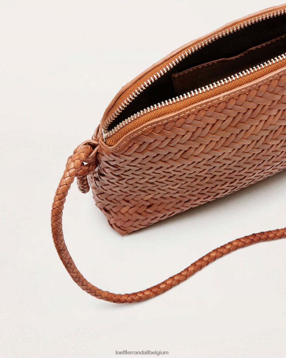 Sacs Loeffler Randall sac à bandoulière tressé marron Mallory Charpente femmes 04V42L324