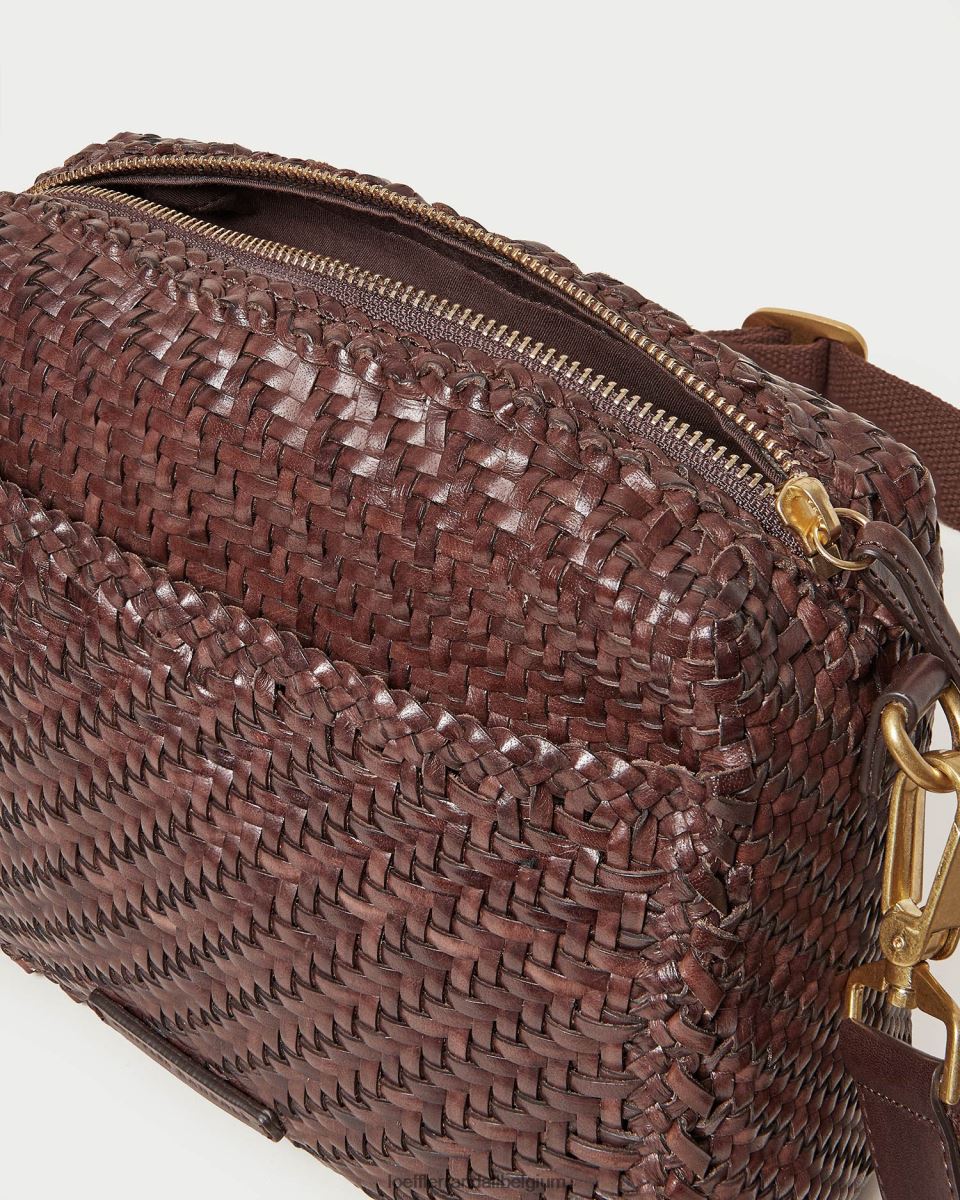 Sacs Loeffler Randall sac photo tressé Patricia chocolat femmes 04V42L327