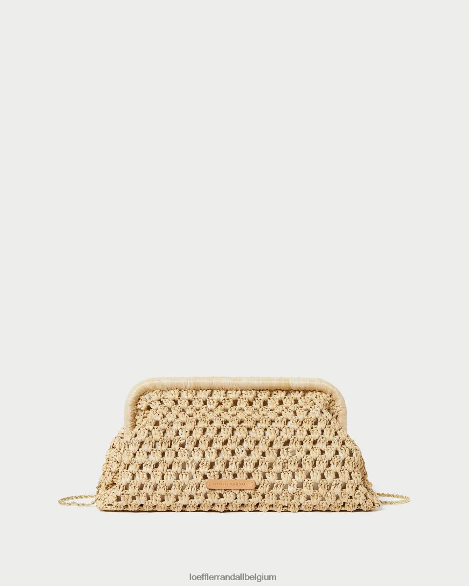 Sacs Loeffler Randall embrayage à cadre trudie naturel femmes 04V42L390