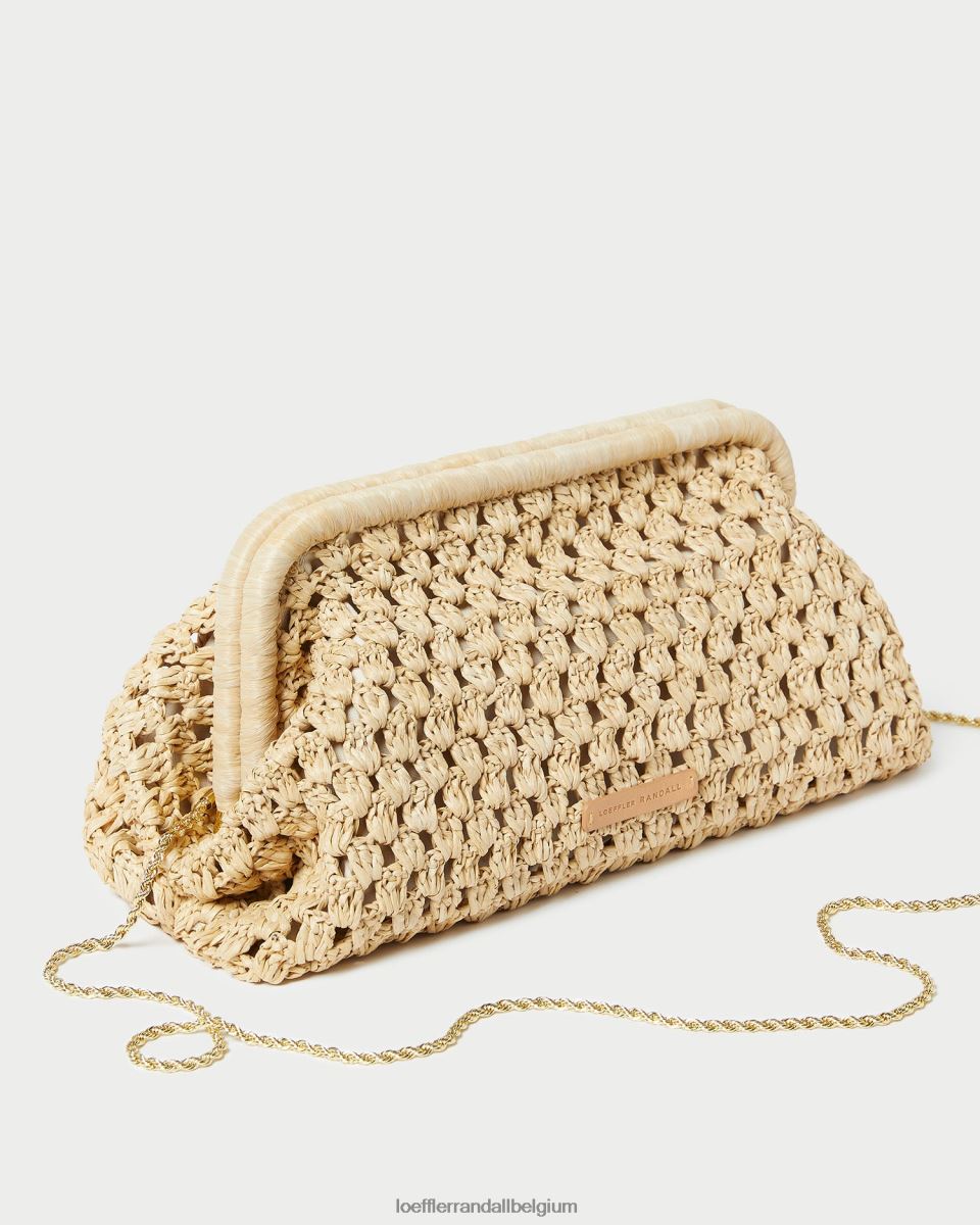 Sacs Loeffler Randall embrayage à cadre trudie naturel femmes 04V42L390
