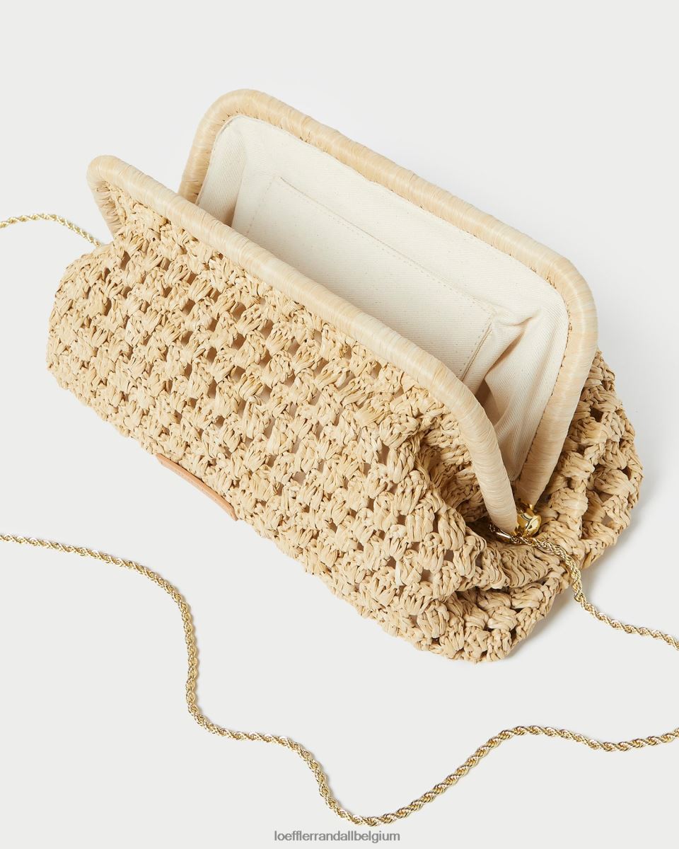 Sacs Loeffler Randall embrayage à cadre trudie naturel femmes 04V42L390