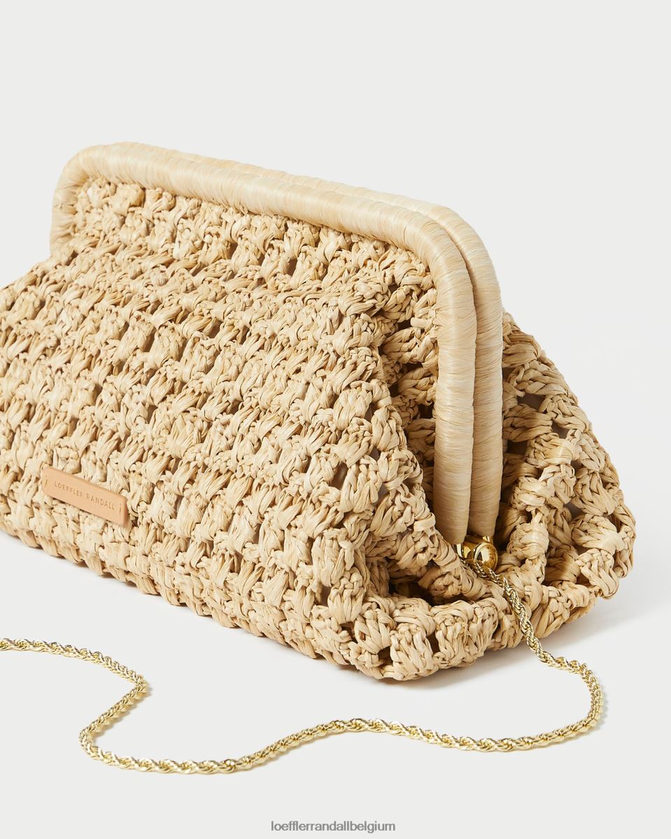 Sacs Loeffler Randall embrayage à cadre trudie naturel femmes 04V42L390