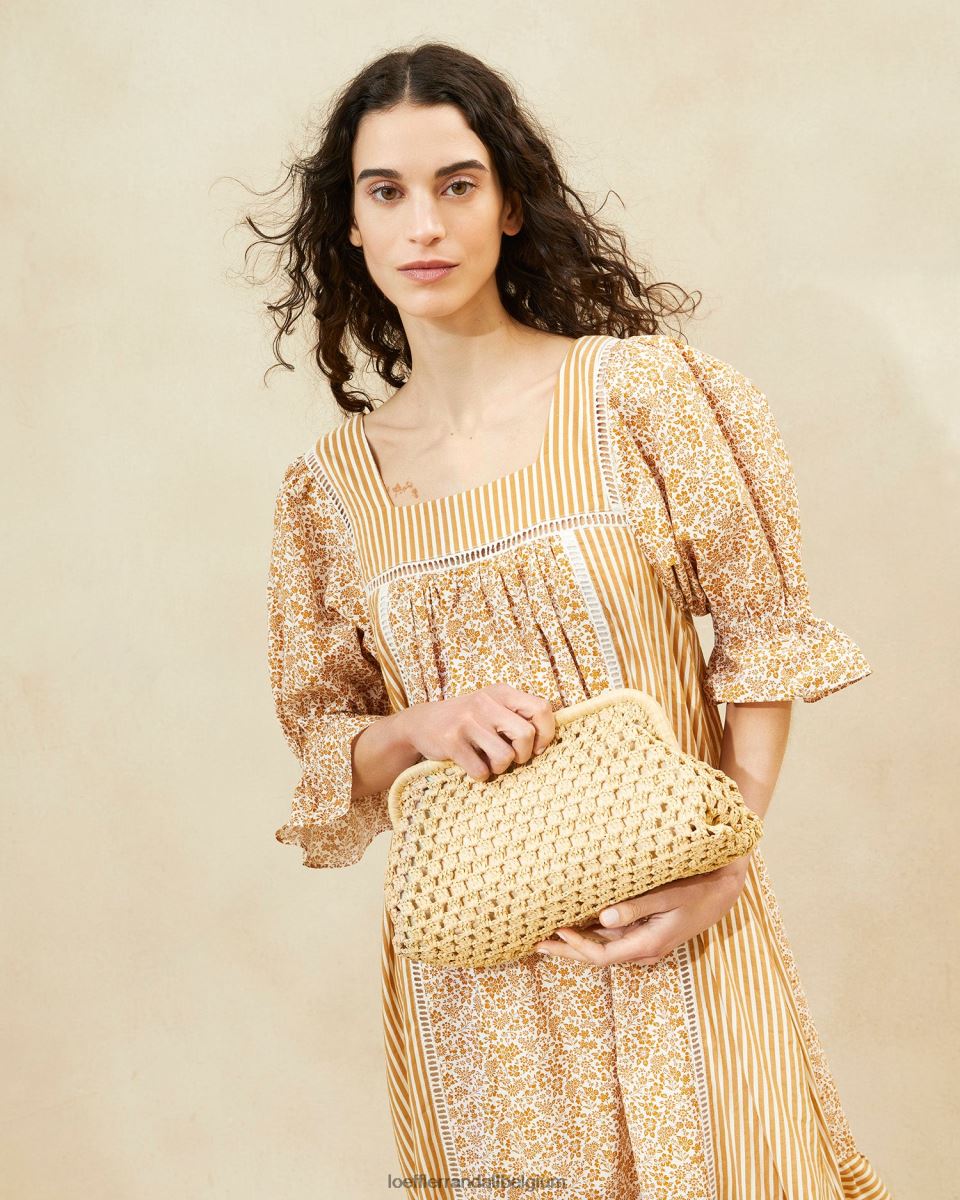 Sacs Loeffler Randall embrayage à cadre trudie naturel femmes 04V42L390