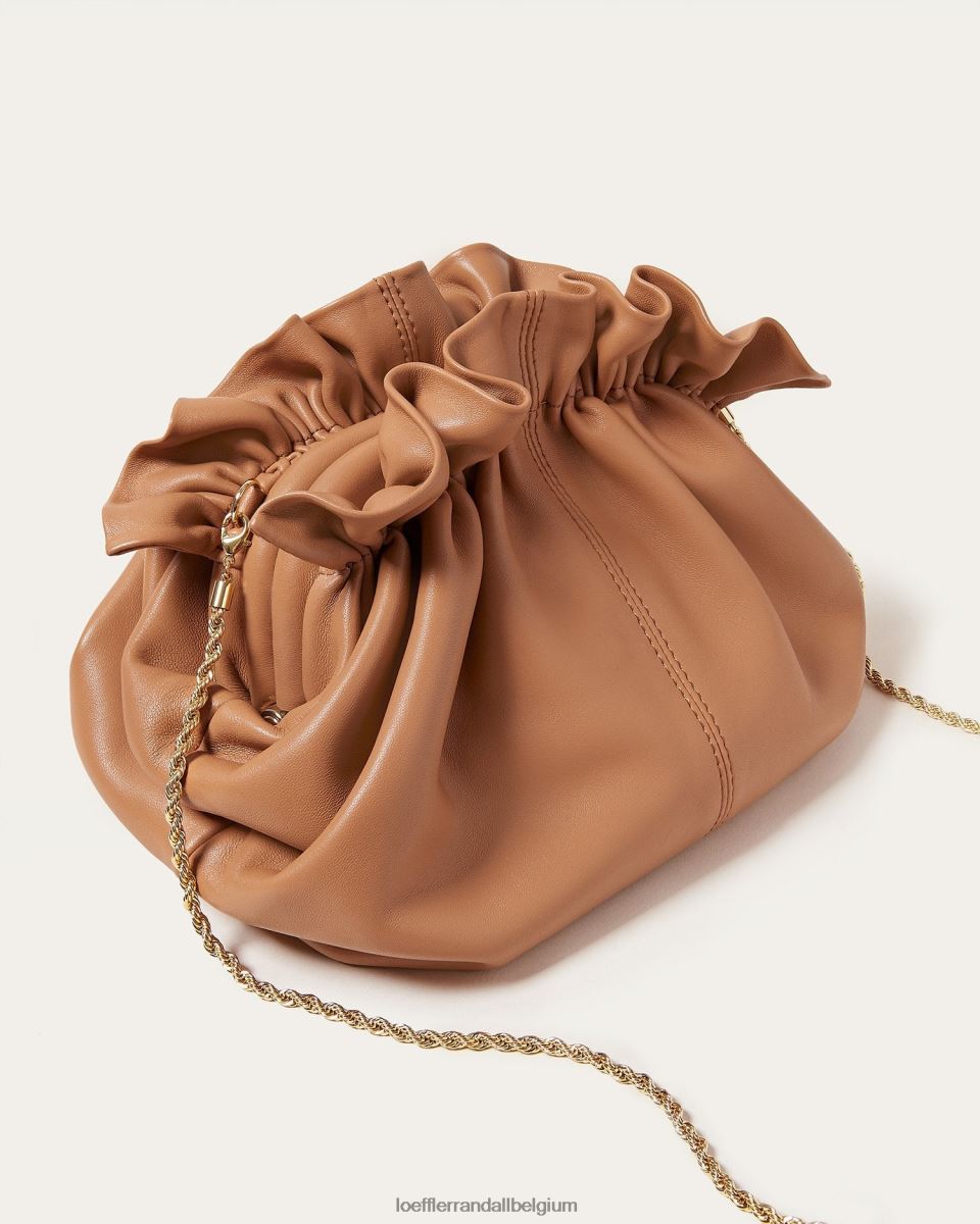 Sacs Loeffler Randall mini pochette willa sable foncé femmes 04V42L347