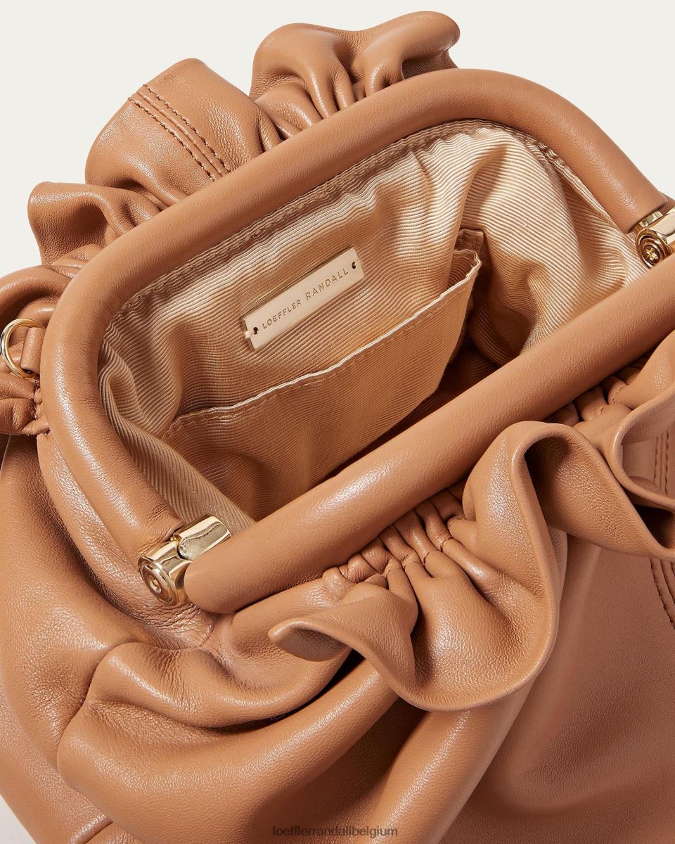 Sacs Loeffler Randall mini pochette willa sable foncé femmes 04V42L347