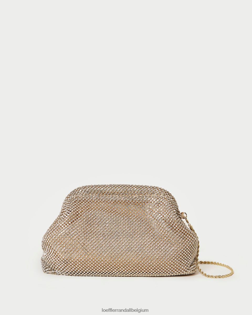 Sacs Loeffler Randall pochette à cadre en diamant doreen or femmes 04V42L337