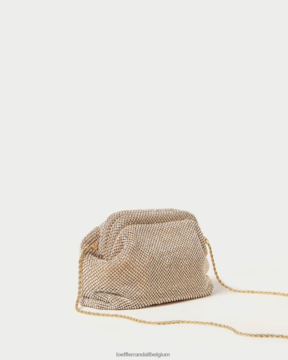 Sacs Loeffler Randall pochette à cadre en diamant doreen or femmes 04V42L337