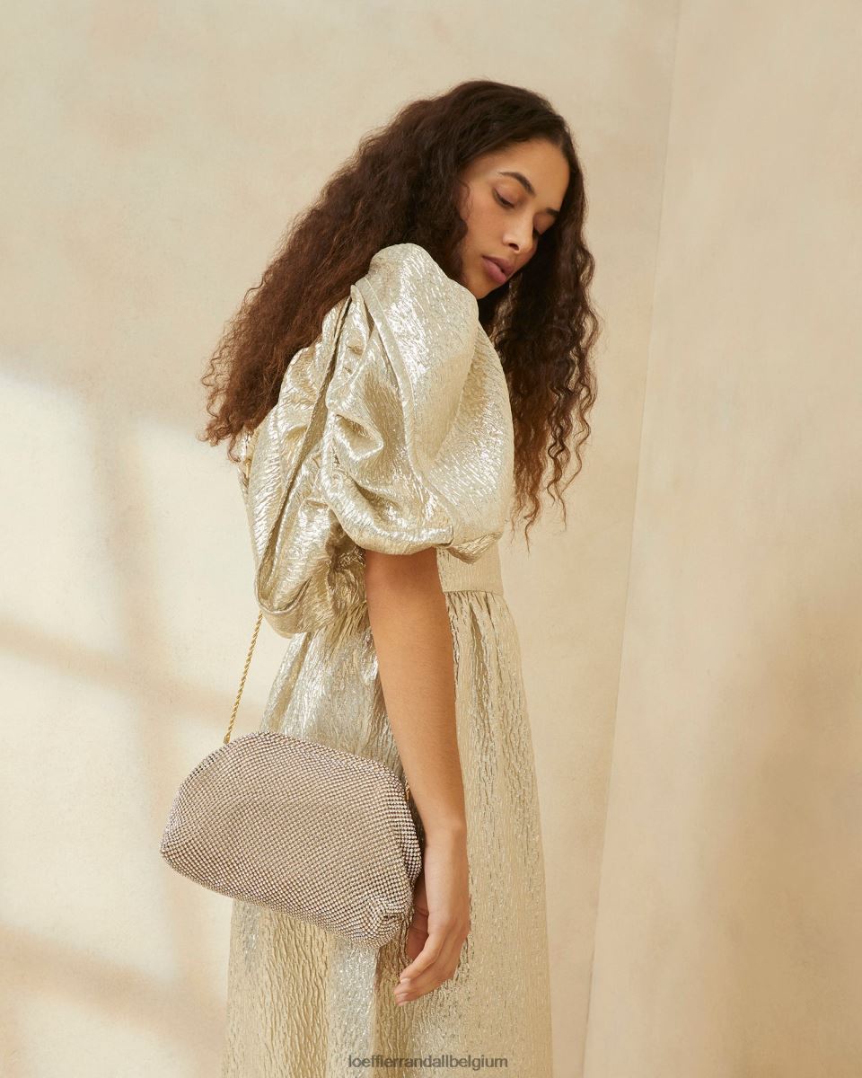 Sacs Loeffler Randall pochette à cadre en diamant doreen or femmes 04V42L337