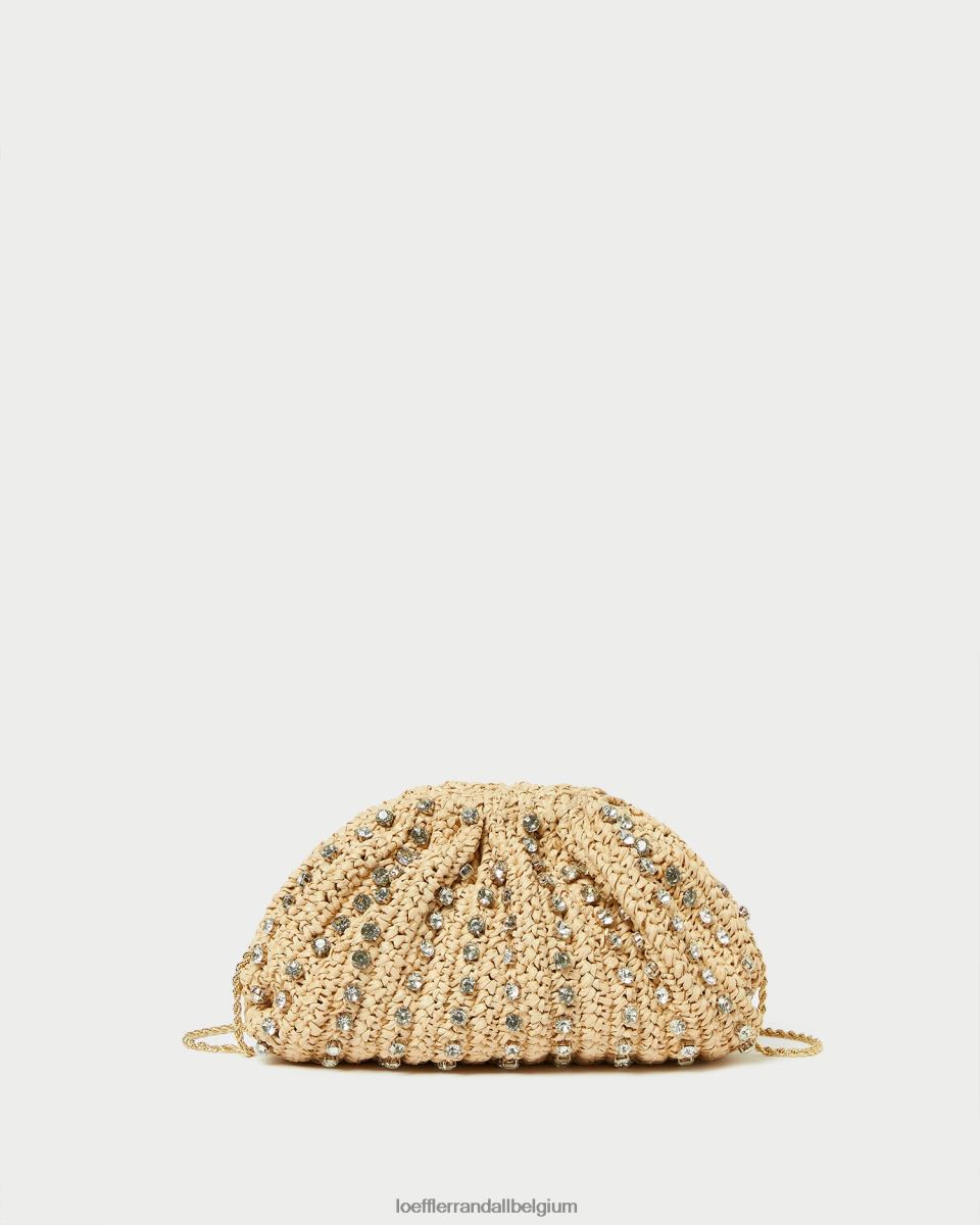 Sacs Loeffler Randall pochette à dôme Bailey naturel/clair femmes 04V42L389