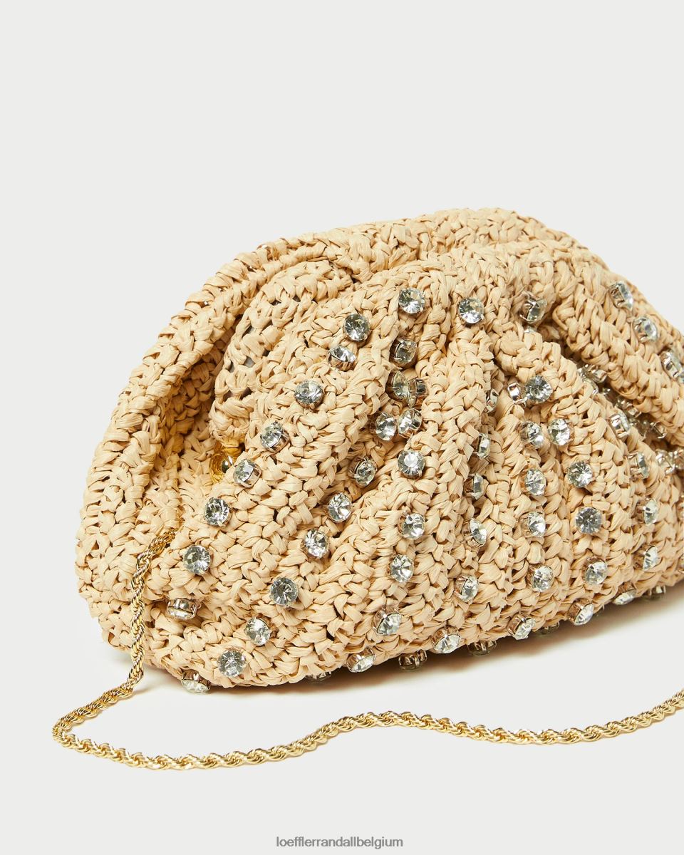 Sacs Loeffler Randall pochette à dôme Bailey naturel/clair femmes 04V42L389