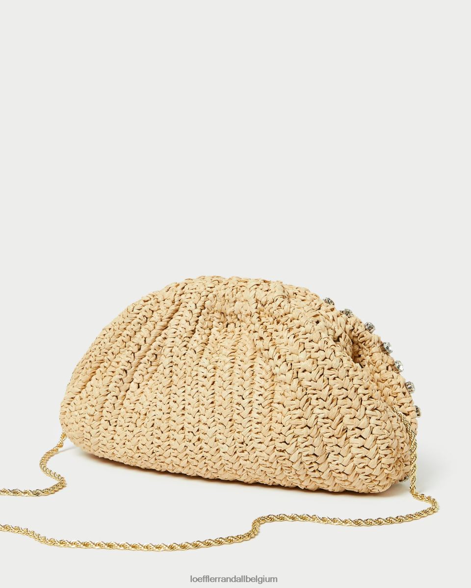 Sacs Loeffler Randall pochette à dôme Bailey naturel/clair femmes 04V42L389