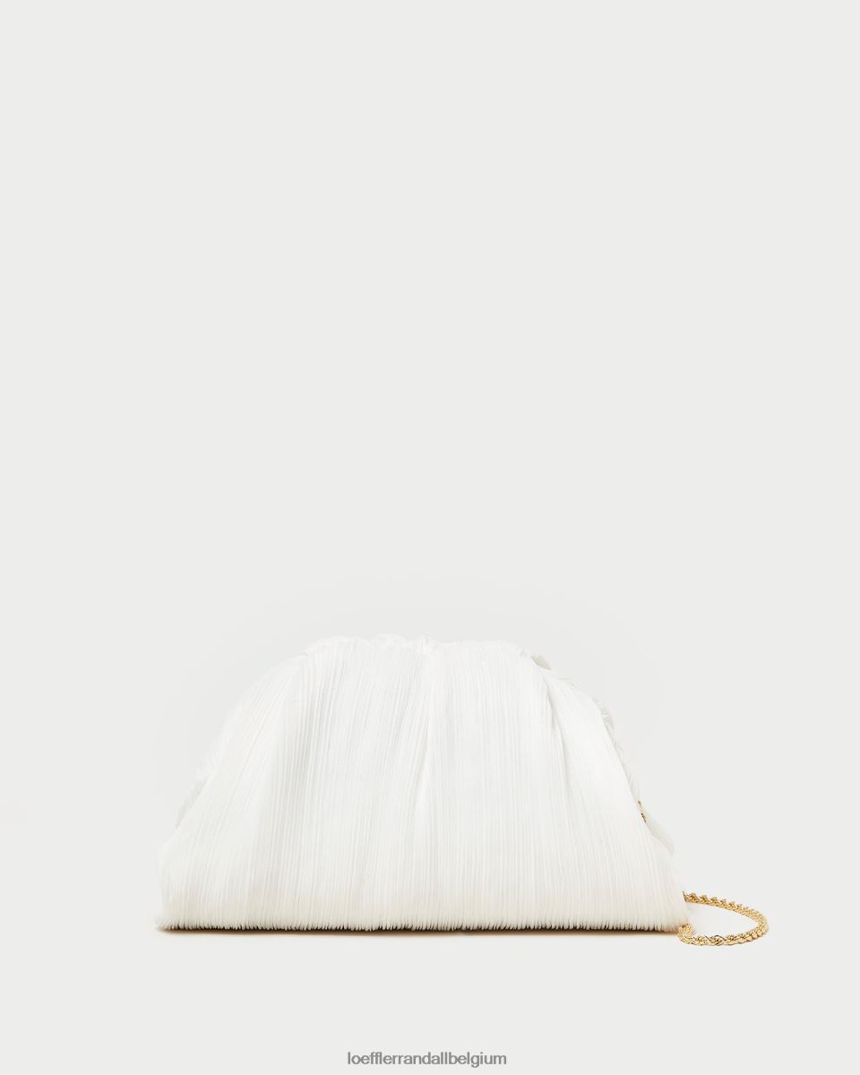 Sacs Loeffler Randall pochette dôme plissée Bailey perle femmes 04V42L360