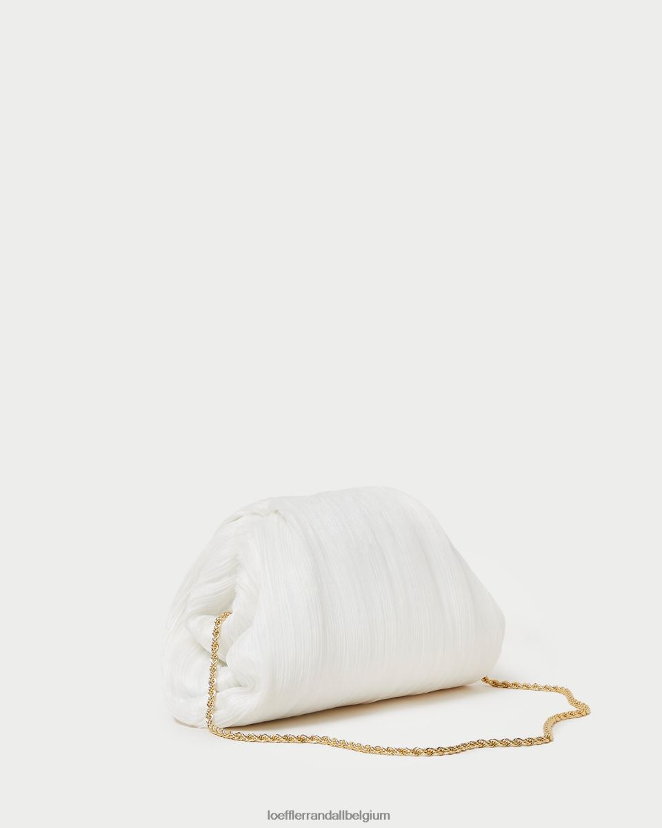 Sacs Loeffler Randall pochette dôme plissée Bailey perle femmes 04V42L360