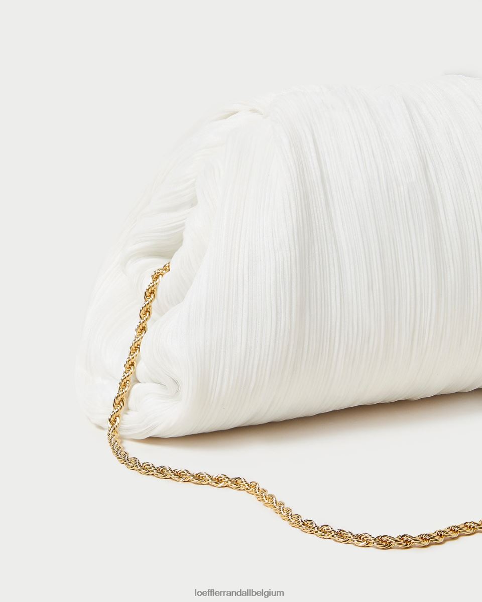 Sacs Loeffler Randall pochette dôme plissée Bailey perle femmes 04V42L360