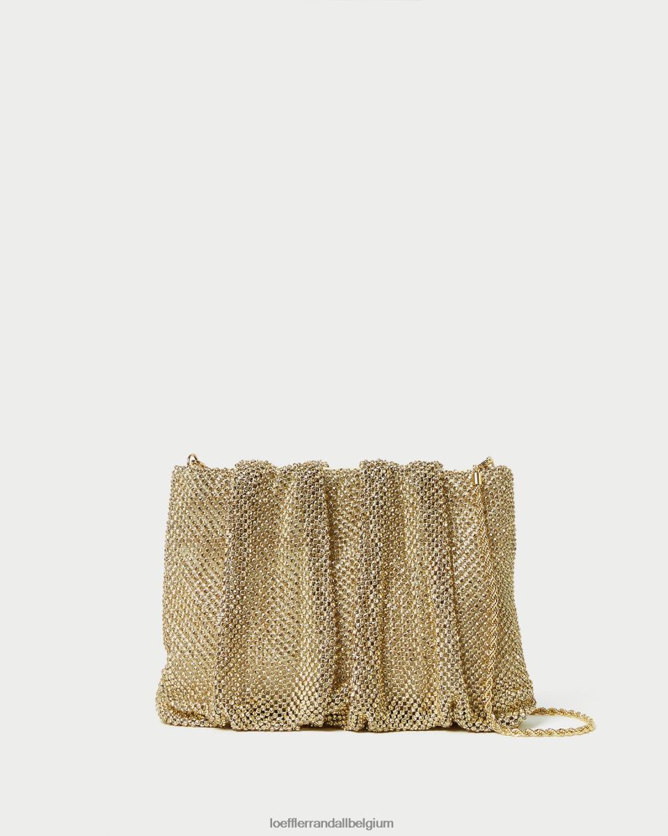 Sacs Loeffler Randall pochette froncée à strass ember foins femmes 04V42L385