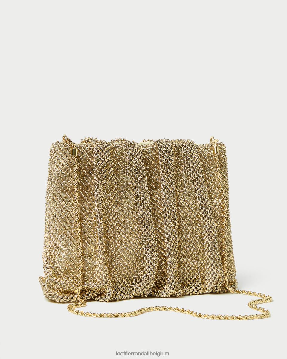 Sacs Loeffler Randall pochette froncée à strass ember foins femmes 04V42L385
