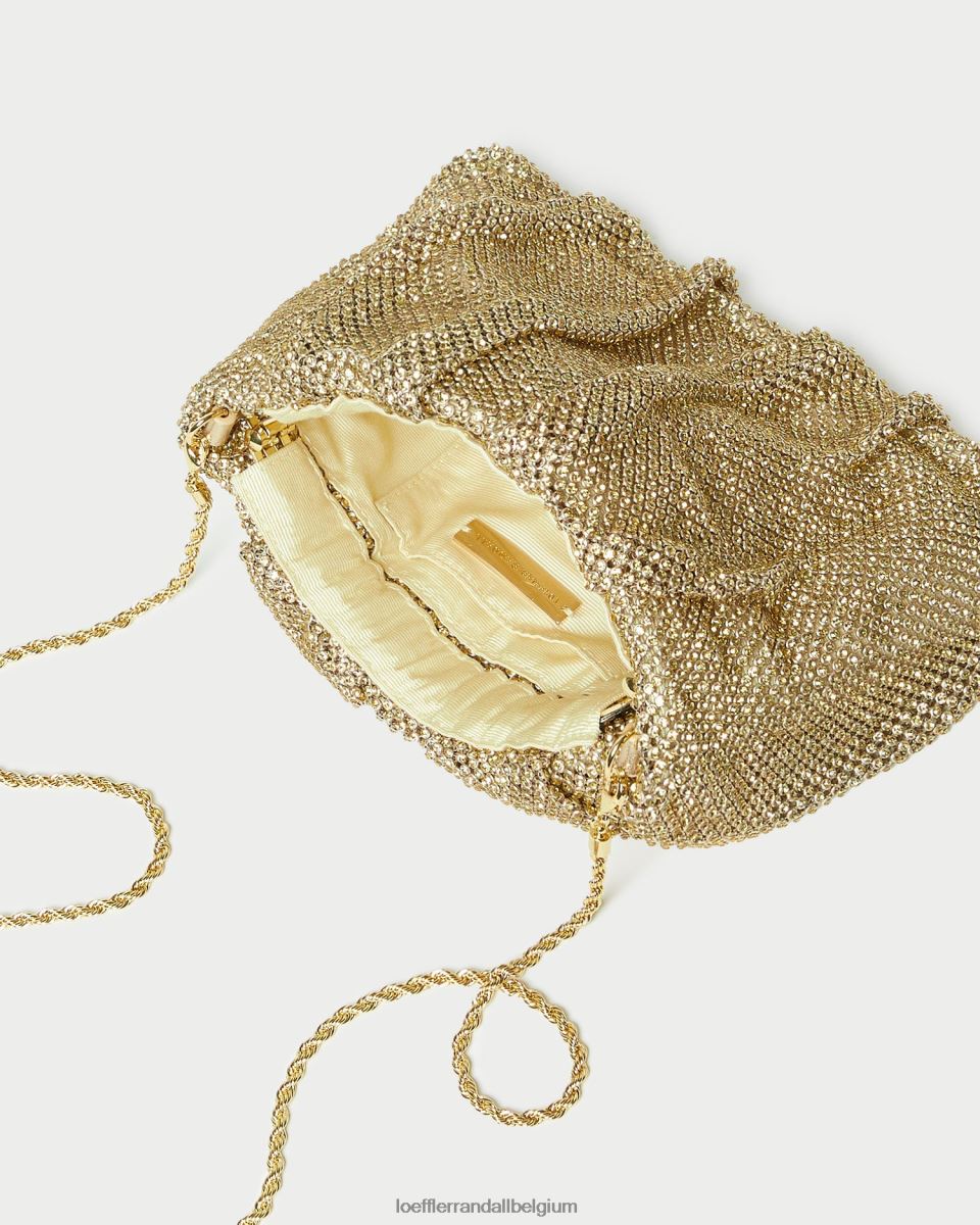 Sacs Loeffler Randall pochette froncée à strass ember foins femmes 04V42L385