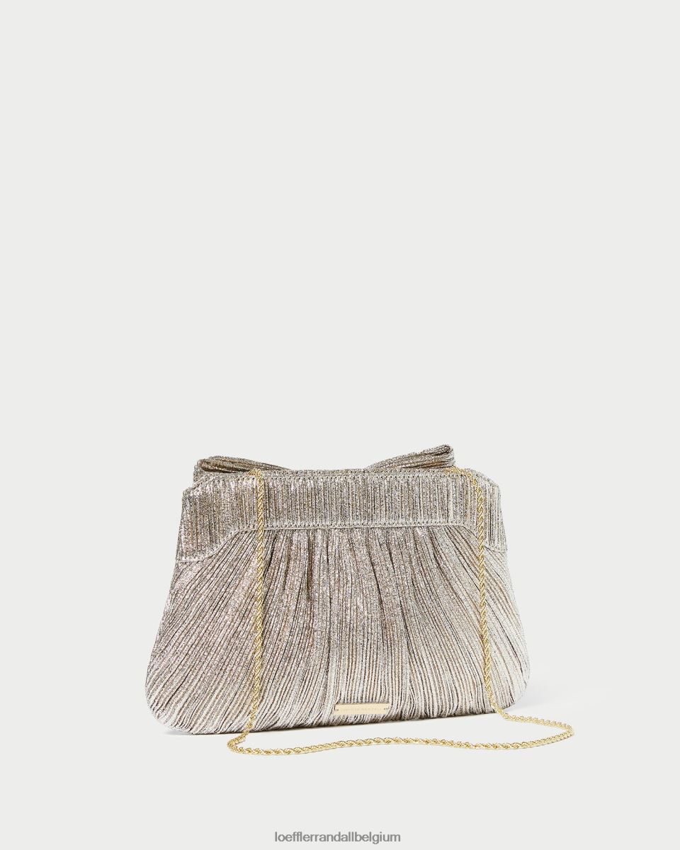 Sacs Loeffler Randall pochette à nœud Rayne Champagne femmes 04V42L394