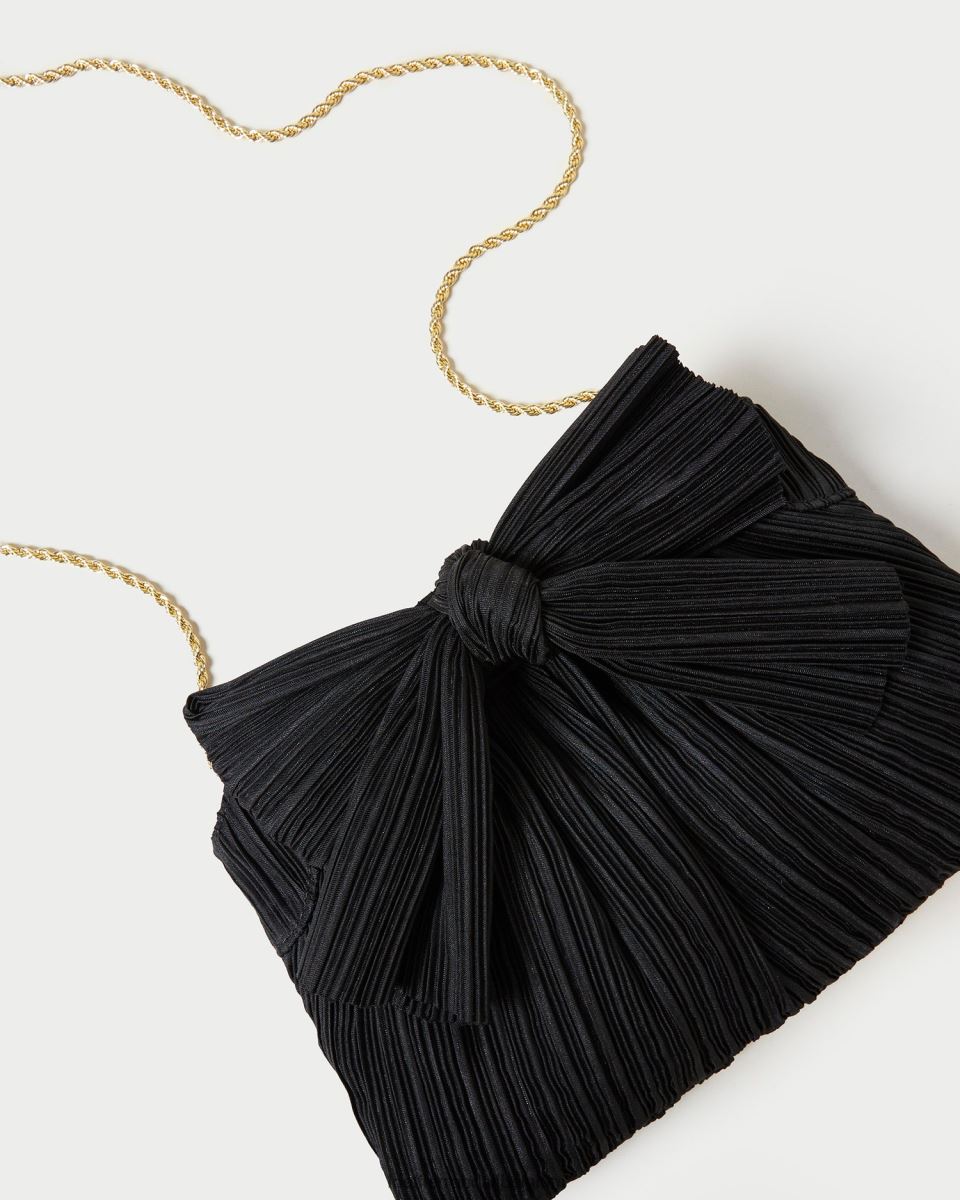 Sacs Loeffler Randall pochette à nœud Rayne noir femmes 04V42L350