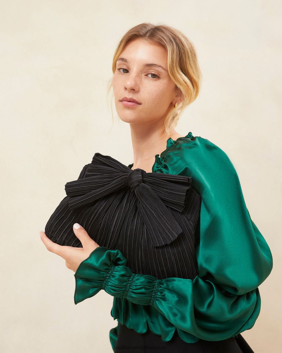 Sacs Loeffler Randall pochette à nœud Rayne noir femmes 04V42L350