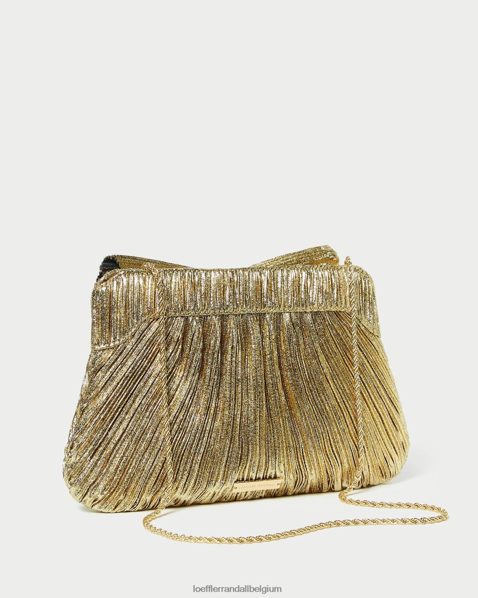 Sacs Loeffler Randall pochette à nœud Rayne oro femmes 04V42L384
