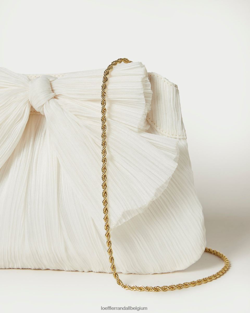Sacs Loeffler Randall pochette à nœud Rayne perle femmes 04V42L341