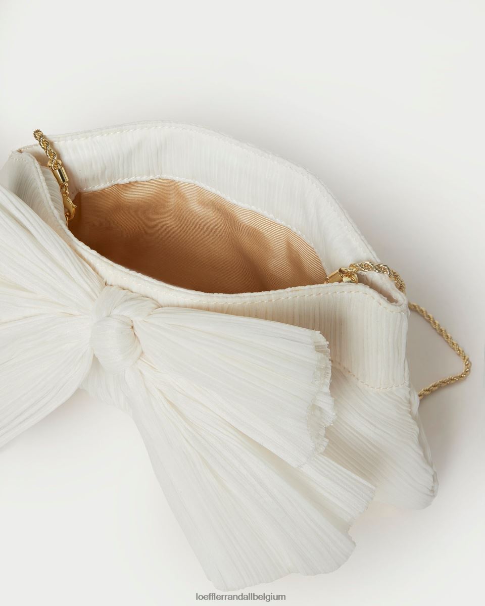 Sacs Loeffler Randall pochette à nœud Rayne perle femmes 04V42L341
